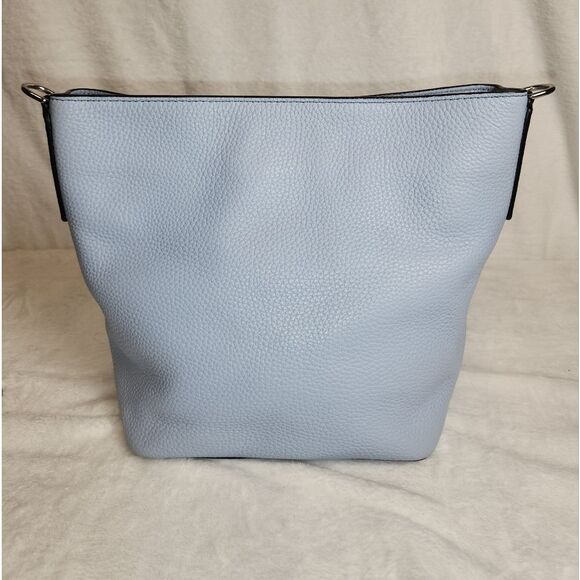 Marc Jacobs Gotham Pebble Leather Adjustable Crossbody Bucket Bag, Sky Blue - Picture 4 of 6